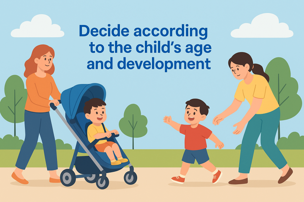 Decide according child's age & development