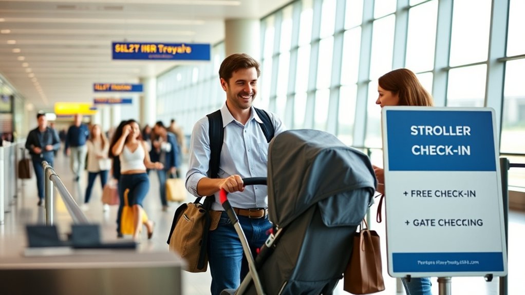 free stroller check in options