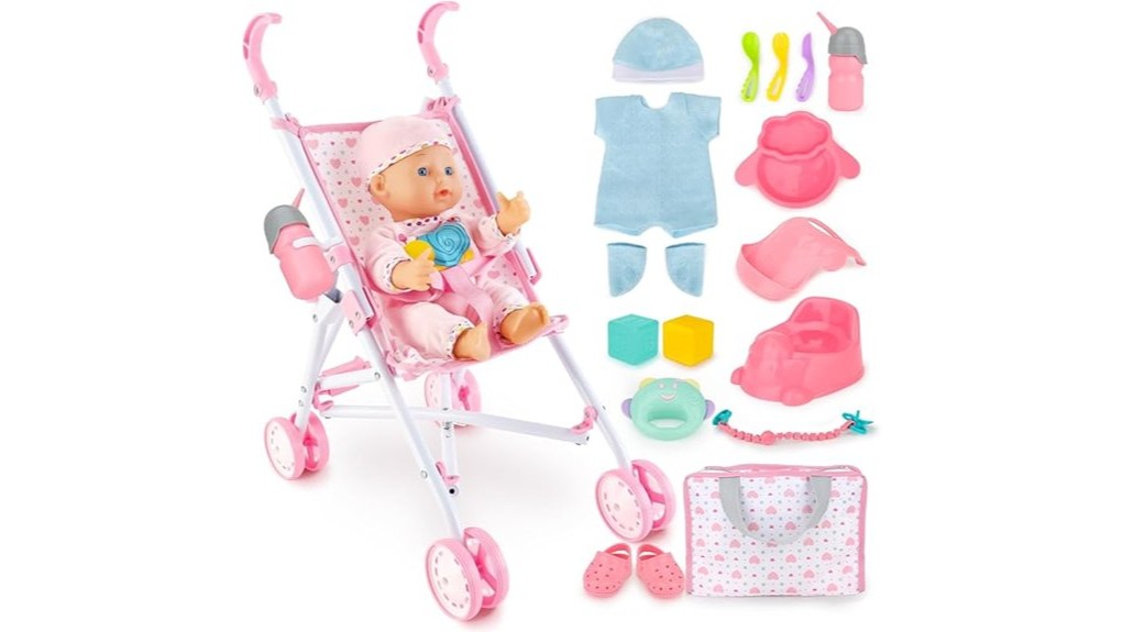 adorable baby doll stroller