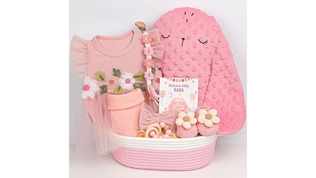 charming baby girl basket