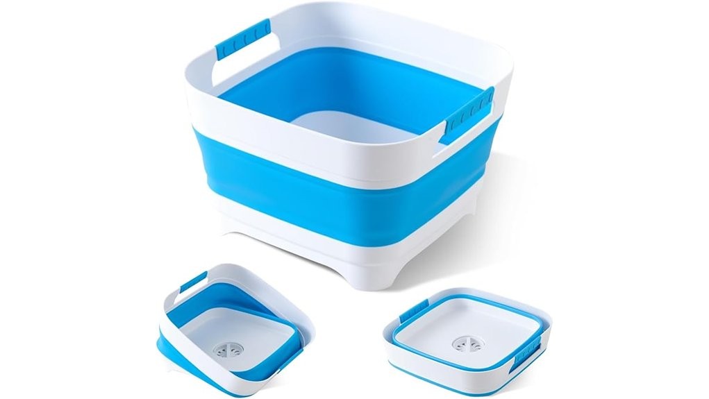 collapsible baby bottle basin