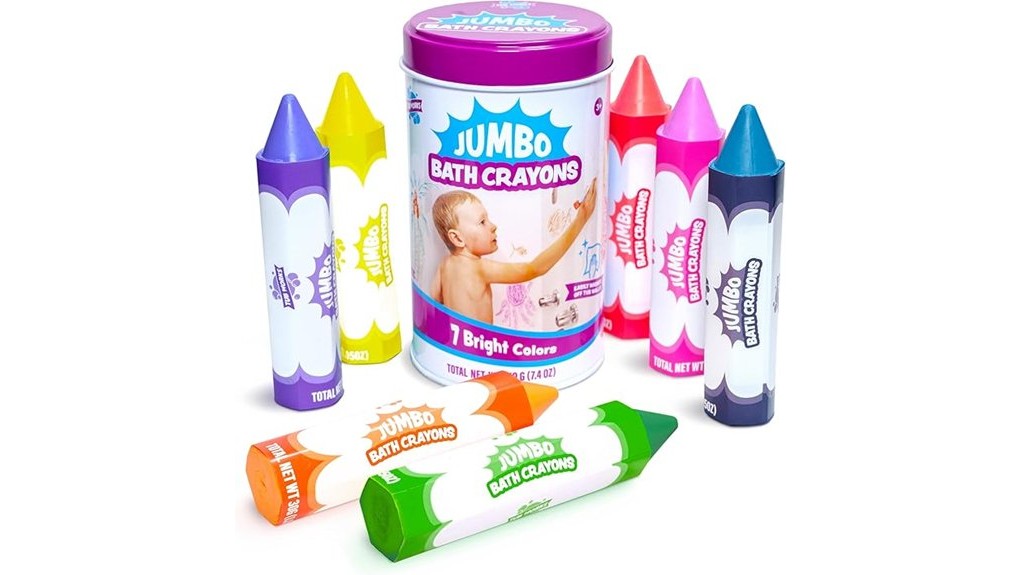 colorful fun bath crayons