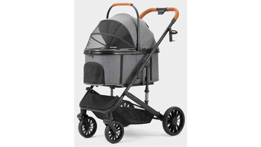 comfortable and convenient dog stroller
