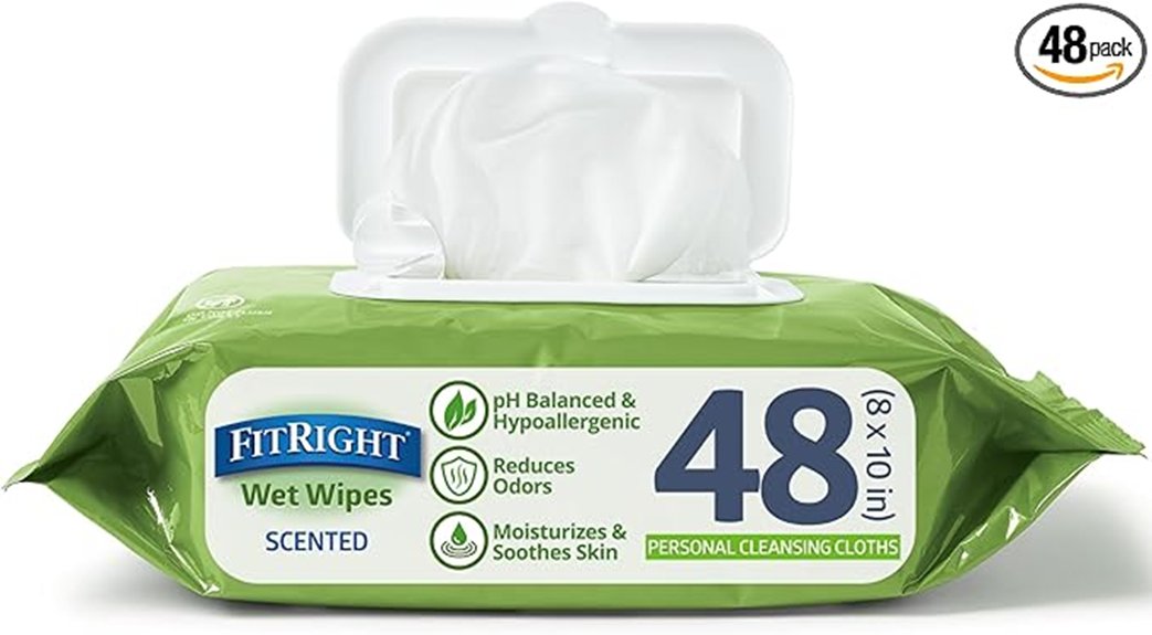 comfortable and soothing wipes