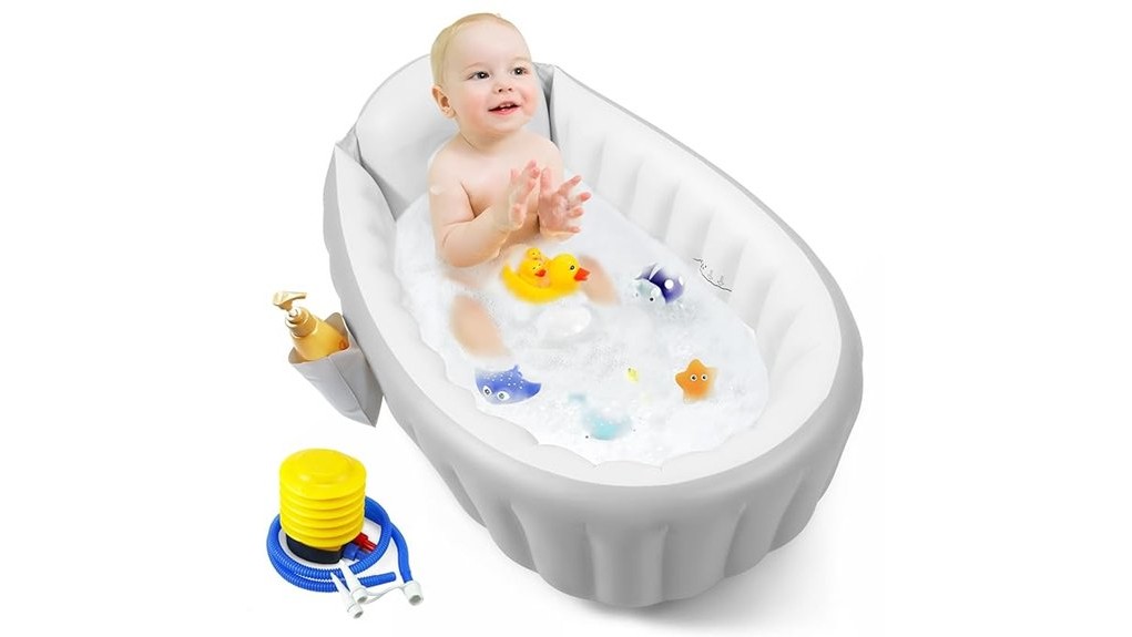 comfortable inflatable baby bathtub