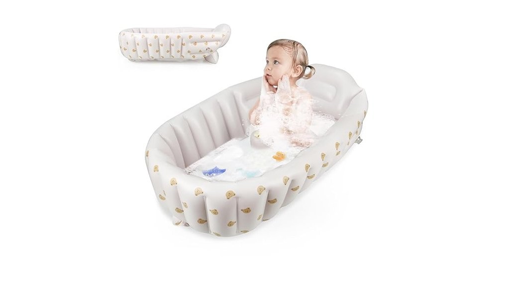comfortable inflatable baby bathtub
