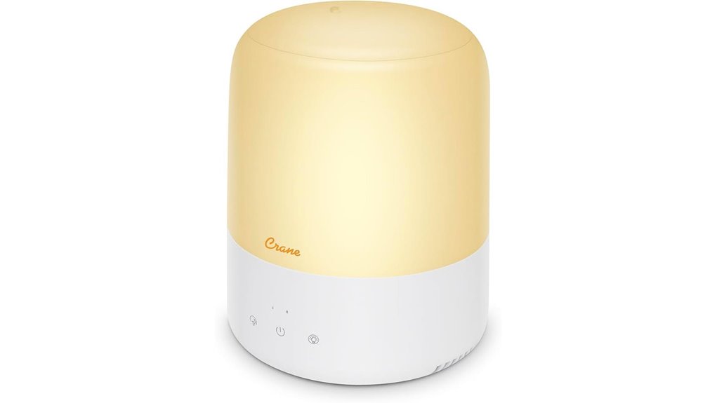 compact humidifier with diffuser