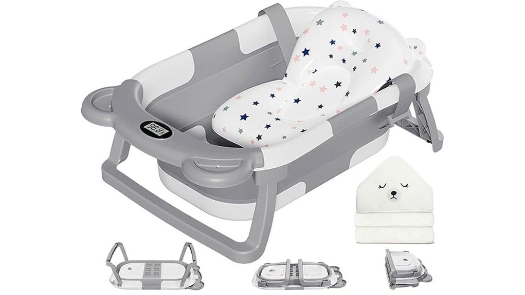 convenient collapsible baby bathtub
