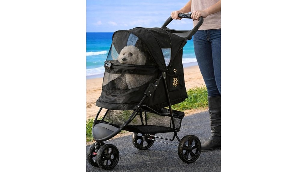 convenient pet stroller design