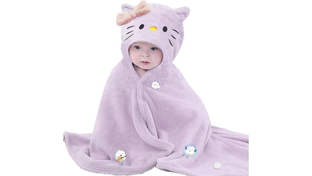cozy hooded bath towel