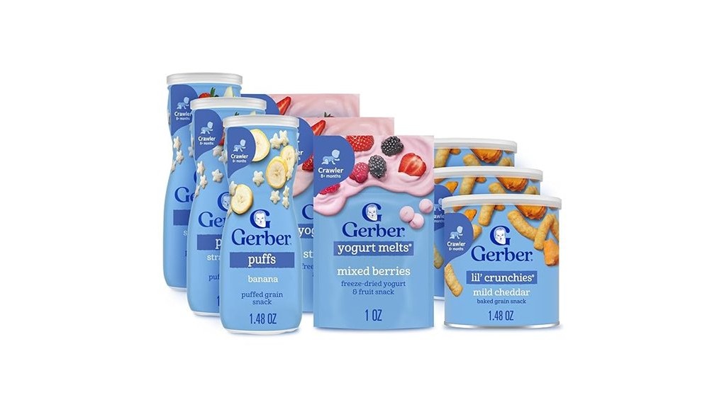 delicious baby snack assortment
