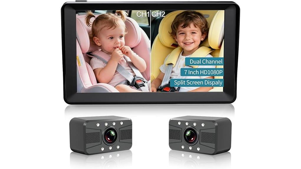 dual baby car camera