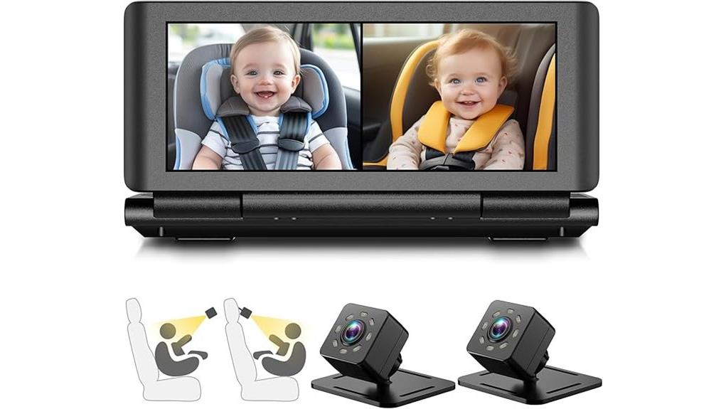 dual kid car monitor
