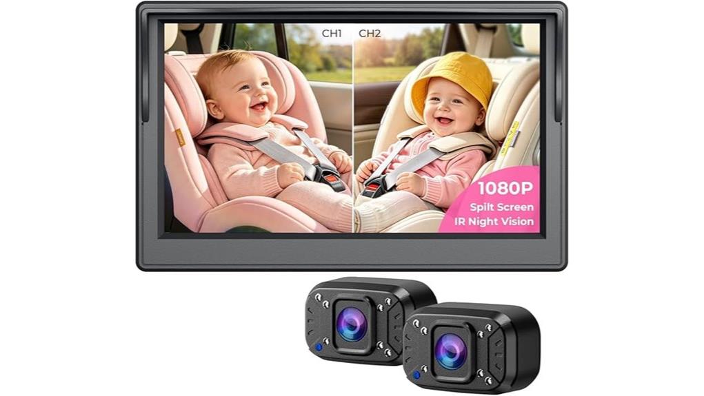 dual monitor car camera