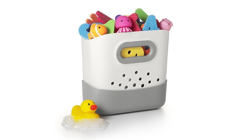 efficient bath toy storage
