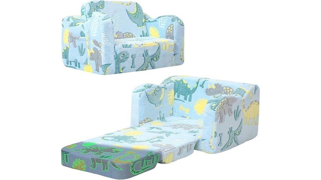 glowing dinosaur chair review