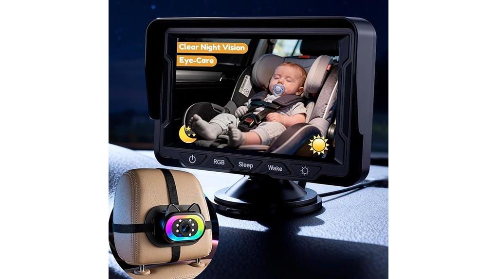 high definition baby car camera