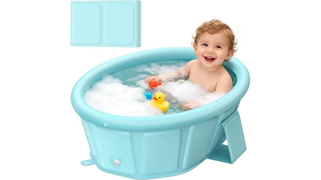 inflatable edge baby bathtub