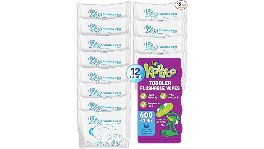 kid friendly flushable wipes