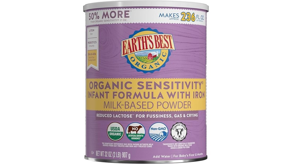organic baby formula review