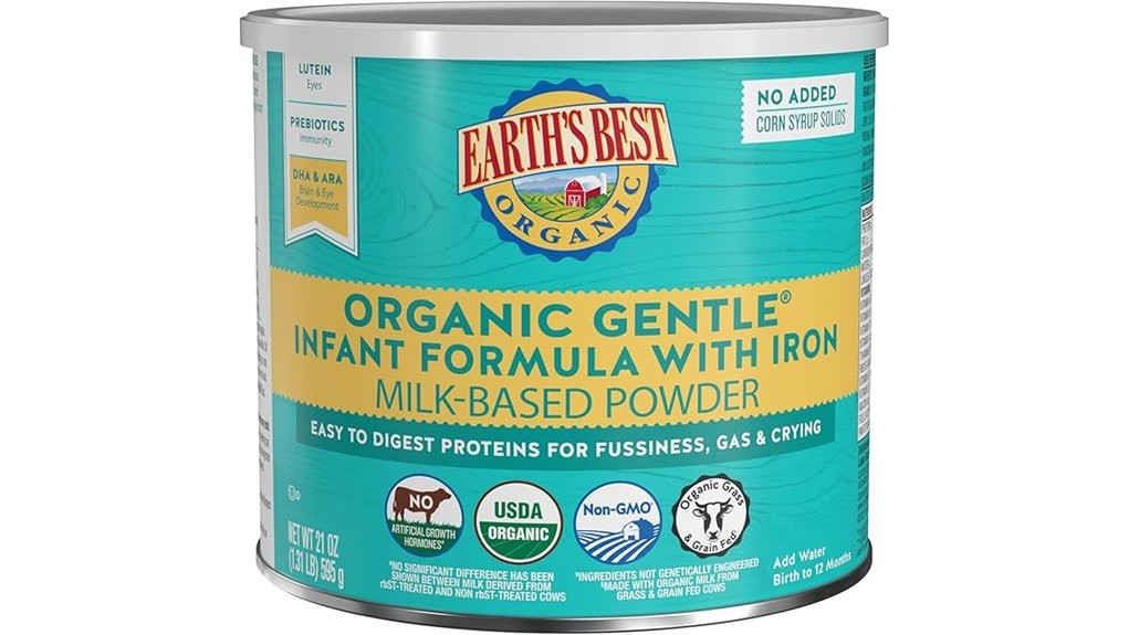 organic gentle baby formula