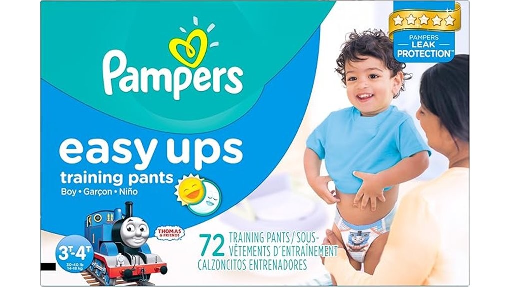 pampers easy ups effectiveness evaluated