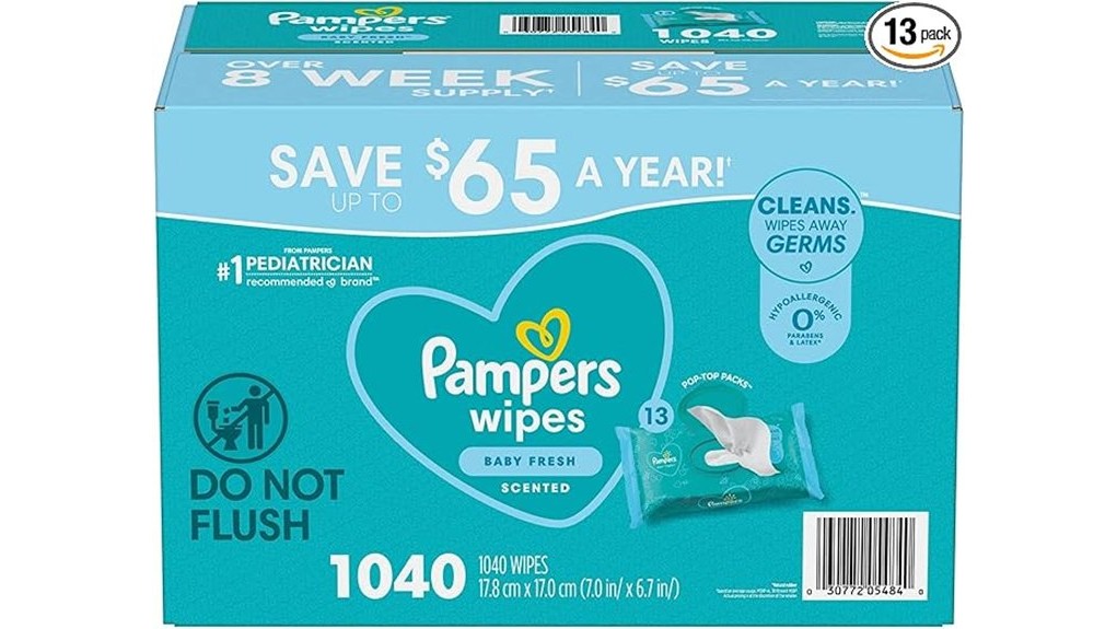 pampers wipes gentle scented care