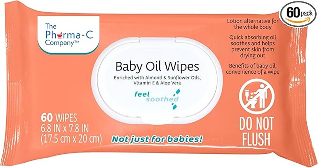 pharma c baby oil wipes