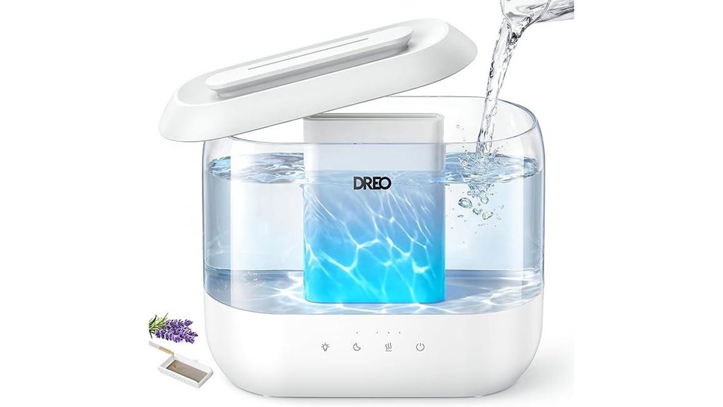 quiet bedroom humidifier device