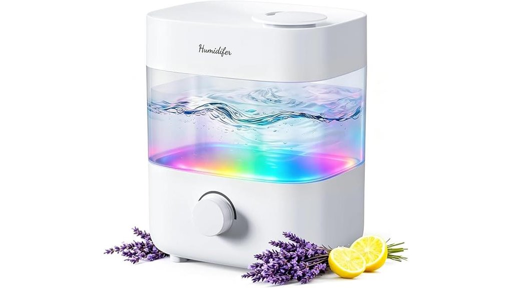 quiet colorful mist humidifier