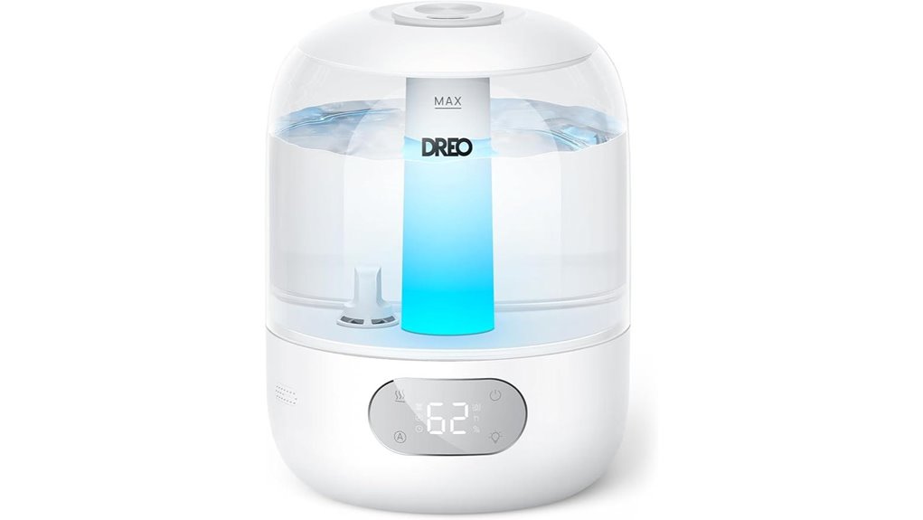 quiet top fill humidifier system