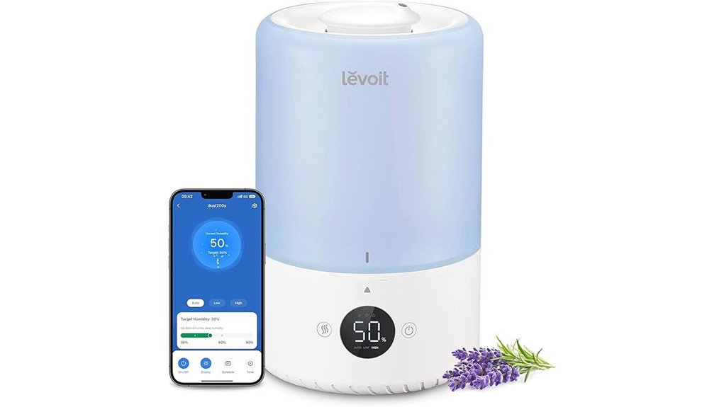 smart app controlled humidifier