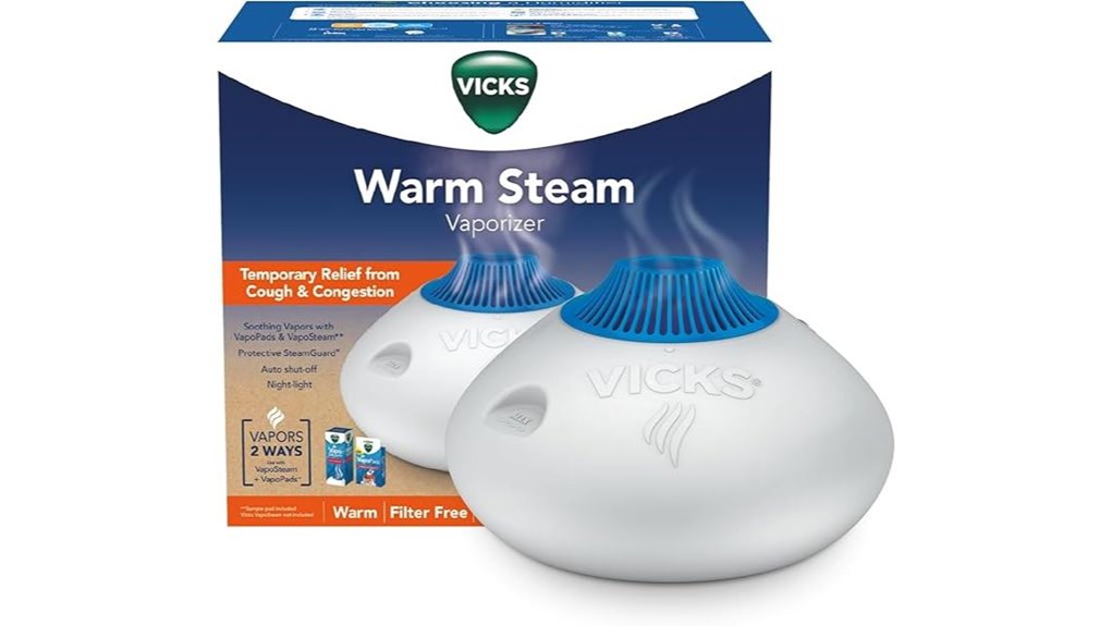 steam vaporizer with nightlight