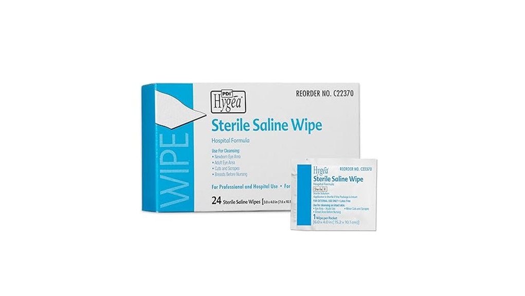 sterile saline wipe review