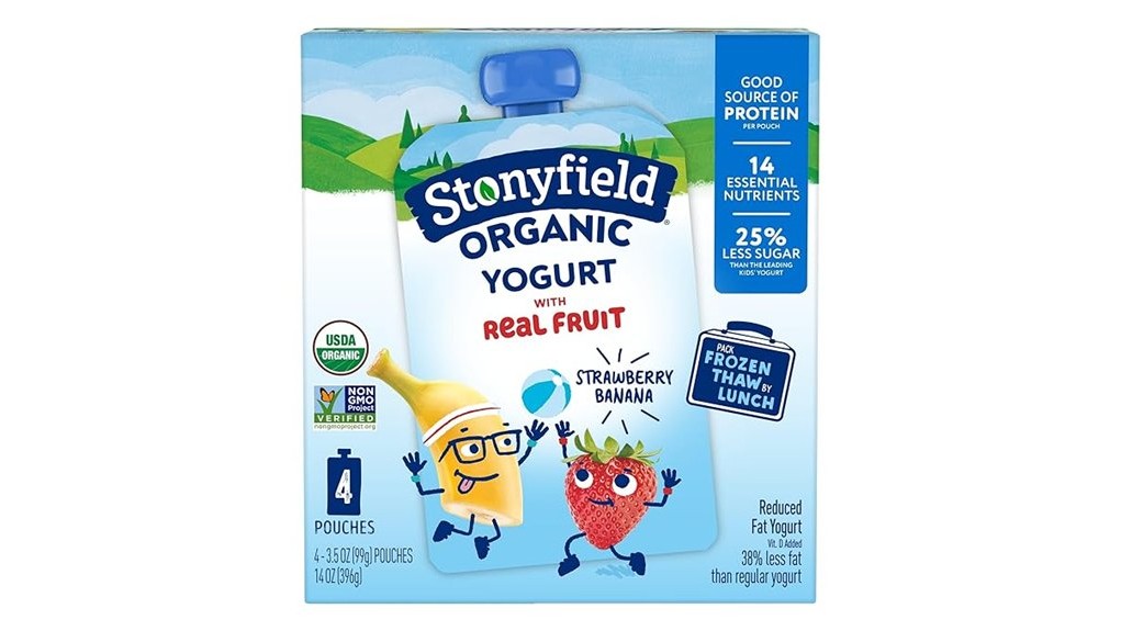 stonyfield organic yogurt pouches