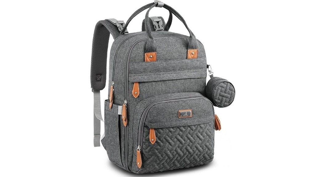 stylish functional diaper bag