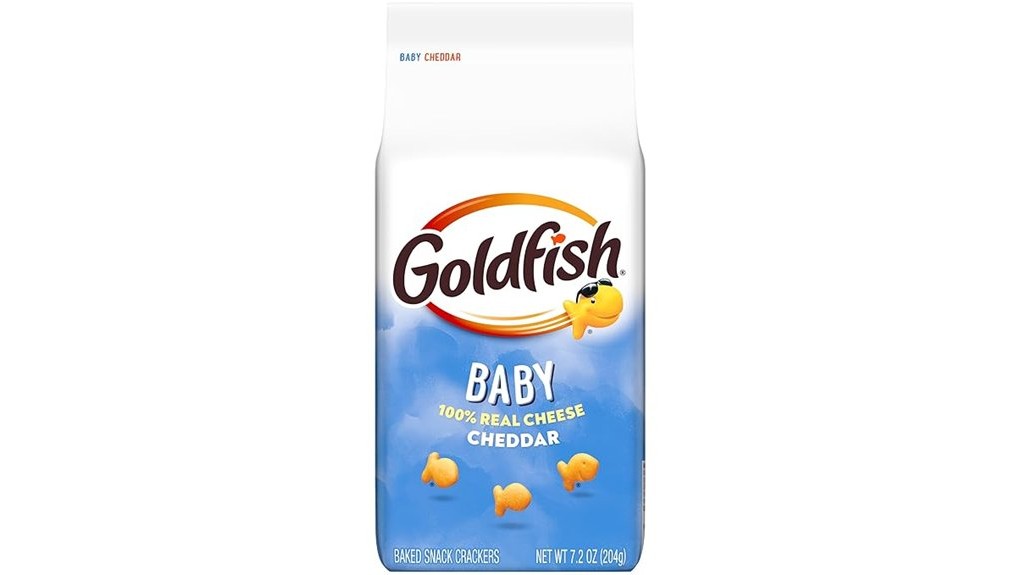 tasty cheddar goldfish snacks