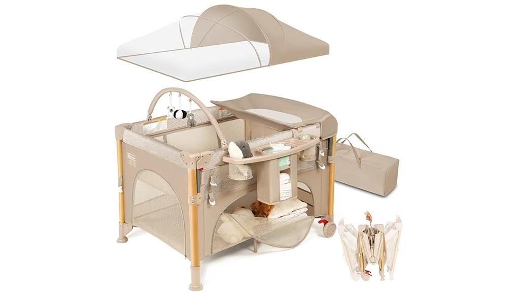 travel friendly bedside bassinet
