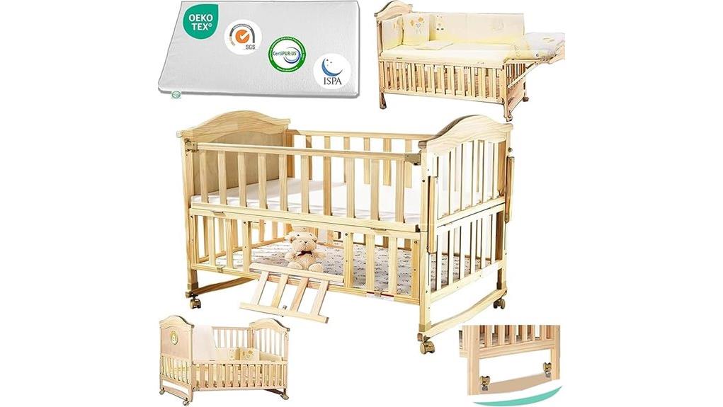 versatile compact baby crib