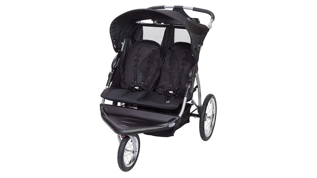 versatile double jogger stroller