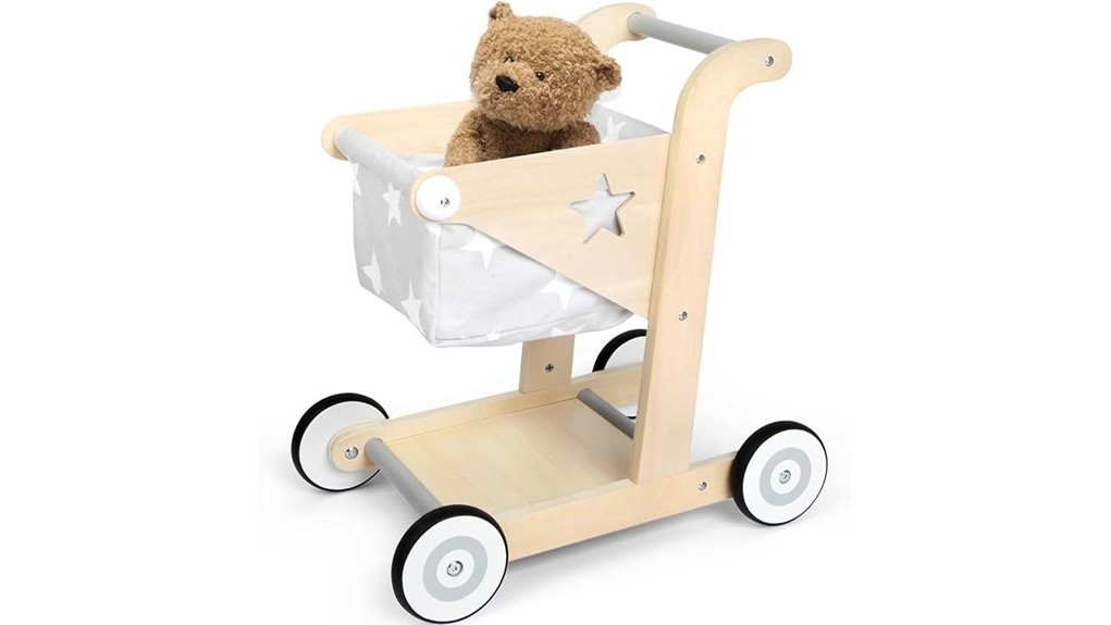 versatile wooden baby walker