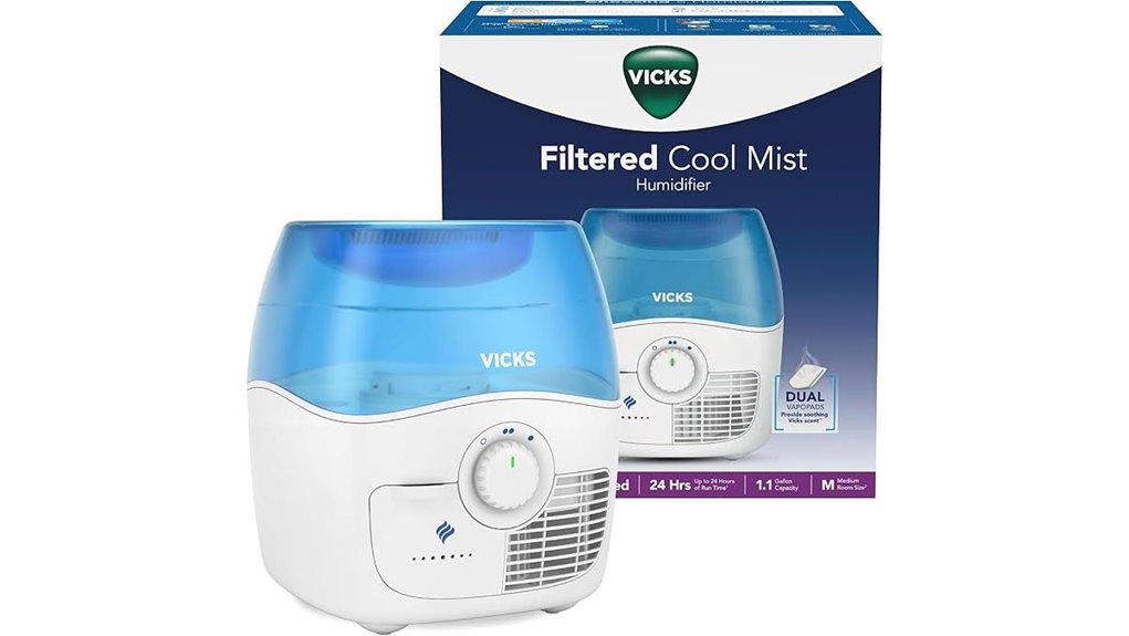 vicks cool mist humidifier