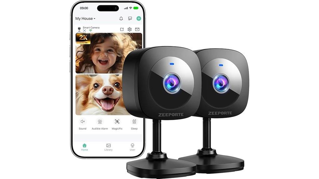zeeporte 2k indoor cameras