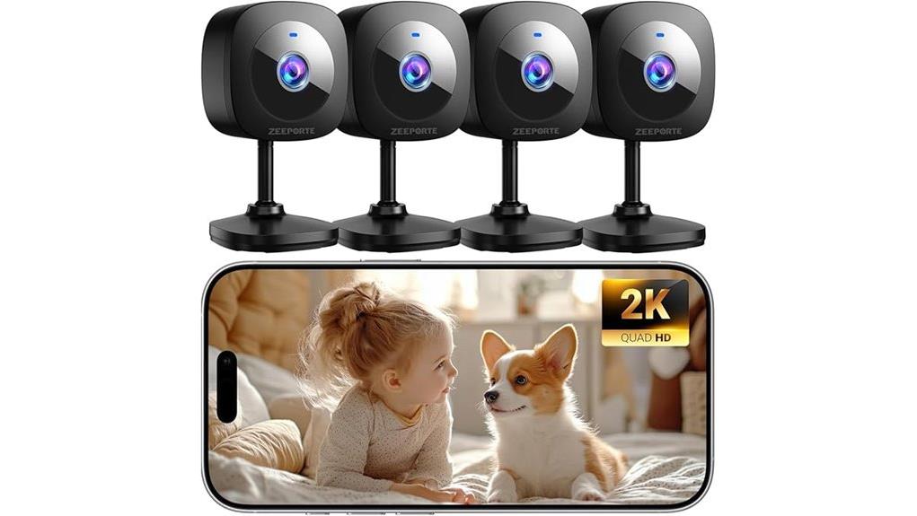 zeeporte 2k indoor cameras