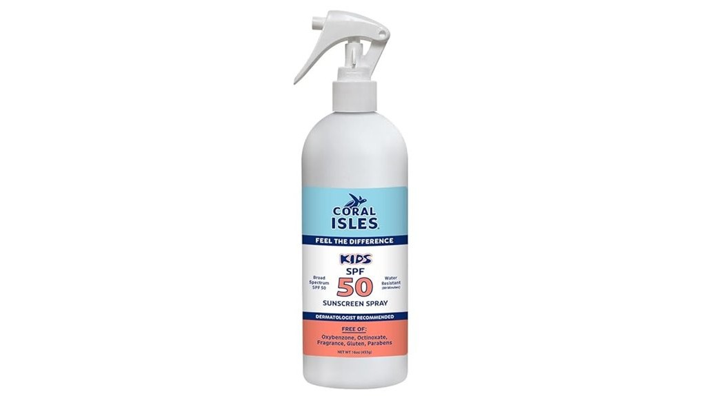 coral isles kids sunscreen review