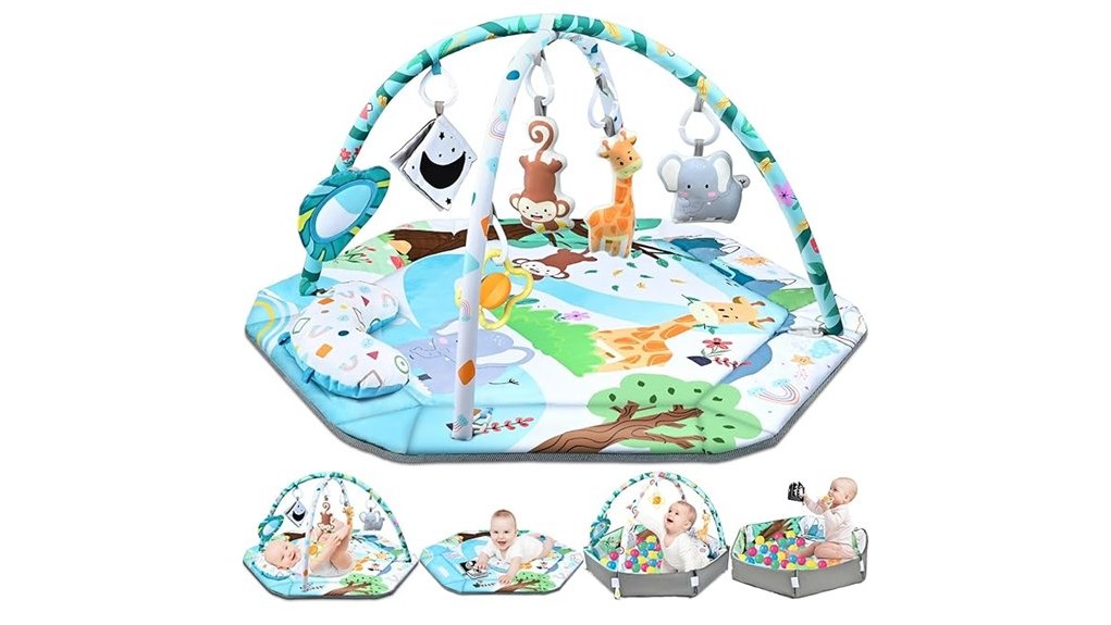 engaging infant play surface