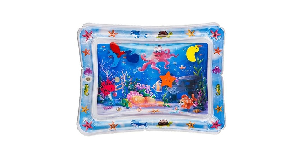 engaging inflatable tummy mat