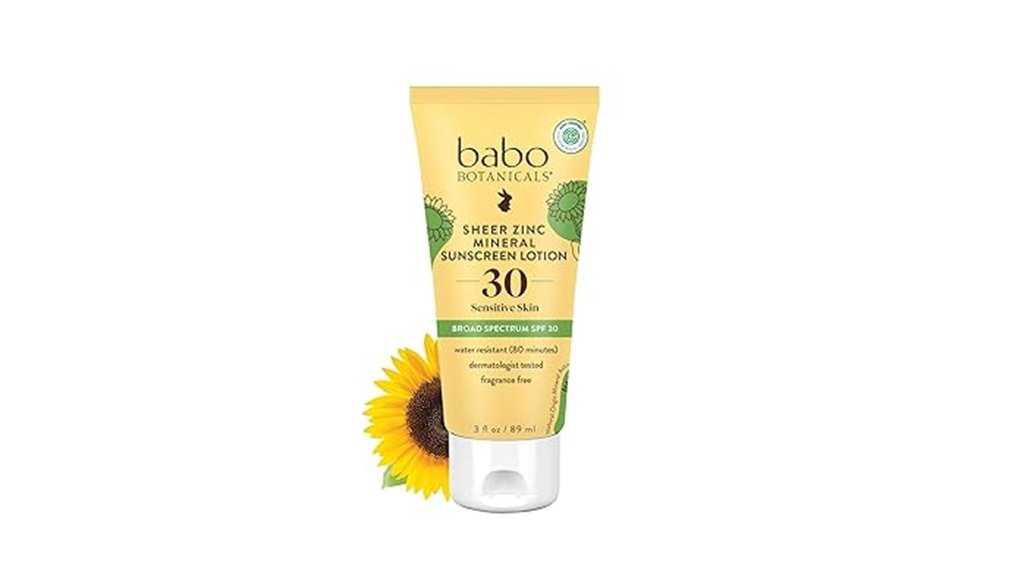 gentle effective zinc sunscreen