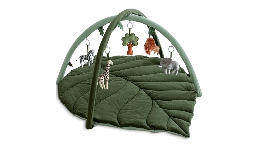 leaf shaped baby play gym