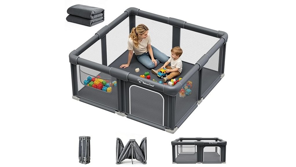 safe and spacious playpen